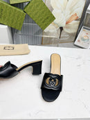 Gucci Interlocking GG Slide Sandal 55mm Black