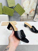 Gucci Interlocking GG Slide Sandal 55mm Black