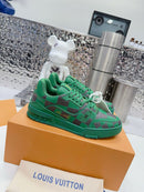 LV Trainer Sneaker Damier Pop Green
