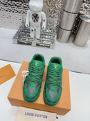 LV Trainer Sneaker Damier Pop Green