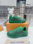 LV Trainer Sneaker Damier Pop Green