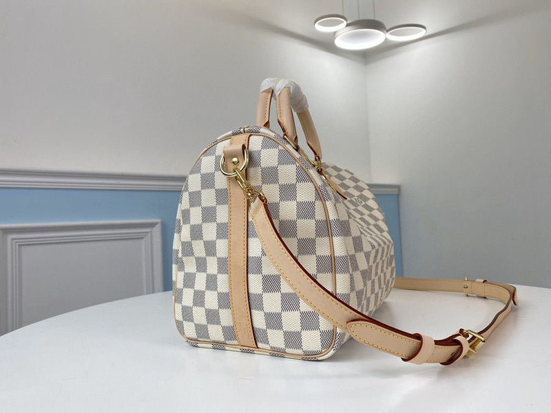 Lv Speedy Bandoulière 30 Damier Azur
