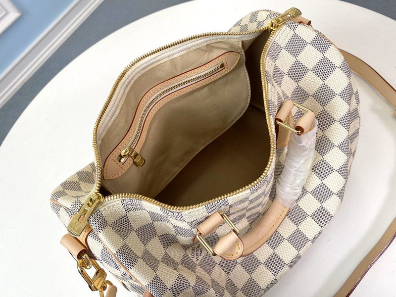 Lv Speedy Bandoulière 30 Damier Azur