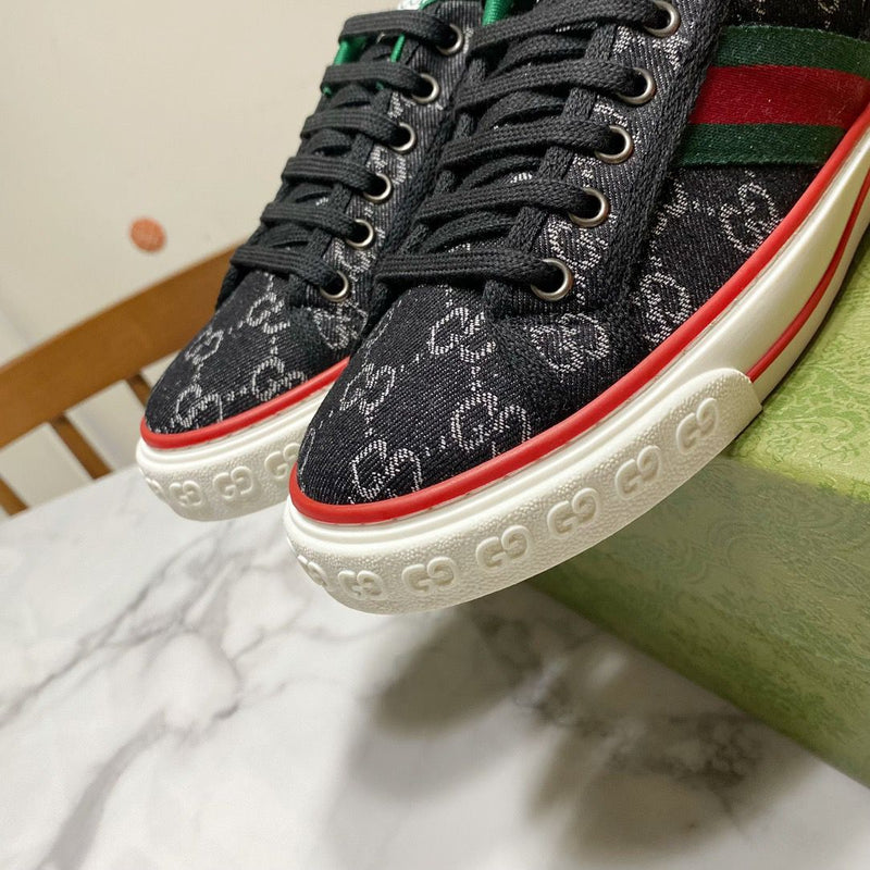 Gucci Tennis 1977 GG Logo Black Multi