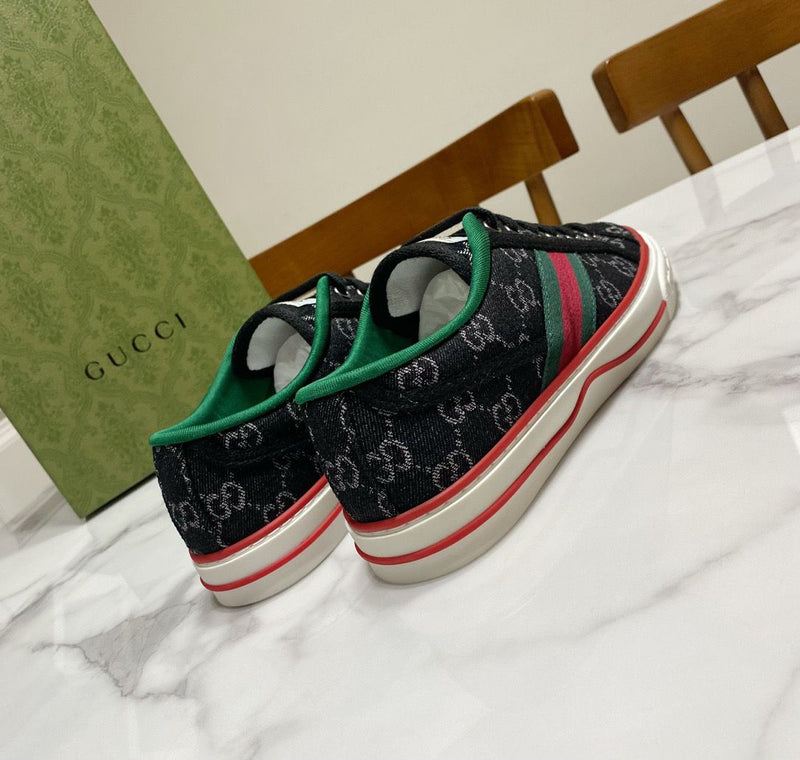 Gucci Tennis 1977 GG Logo Black Multi