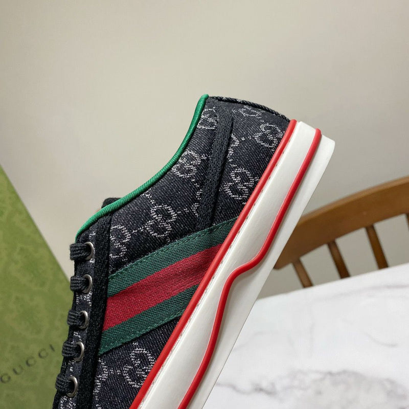 Gucci Tennis 1977 GG Logo Black Multi
