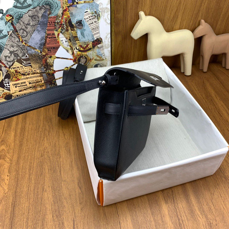 Bolsa Hermes Kelly Dépêches 25 Black
