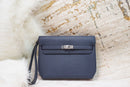 Bolsa Hermes Kelly Dépêches 25 Navy
