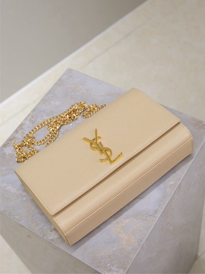 Yves Saint Laurent Kate Medium Crossbody Bag In Grained Leather