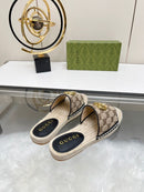 Slide Gucci Espadrille Matelasse GG Marmont