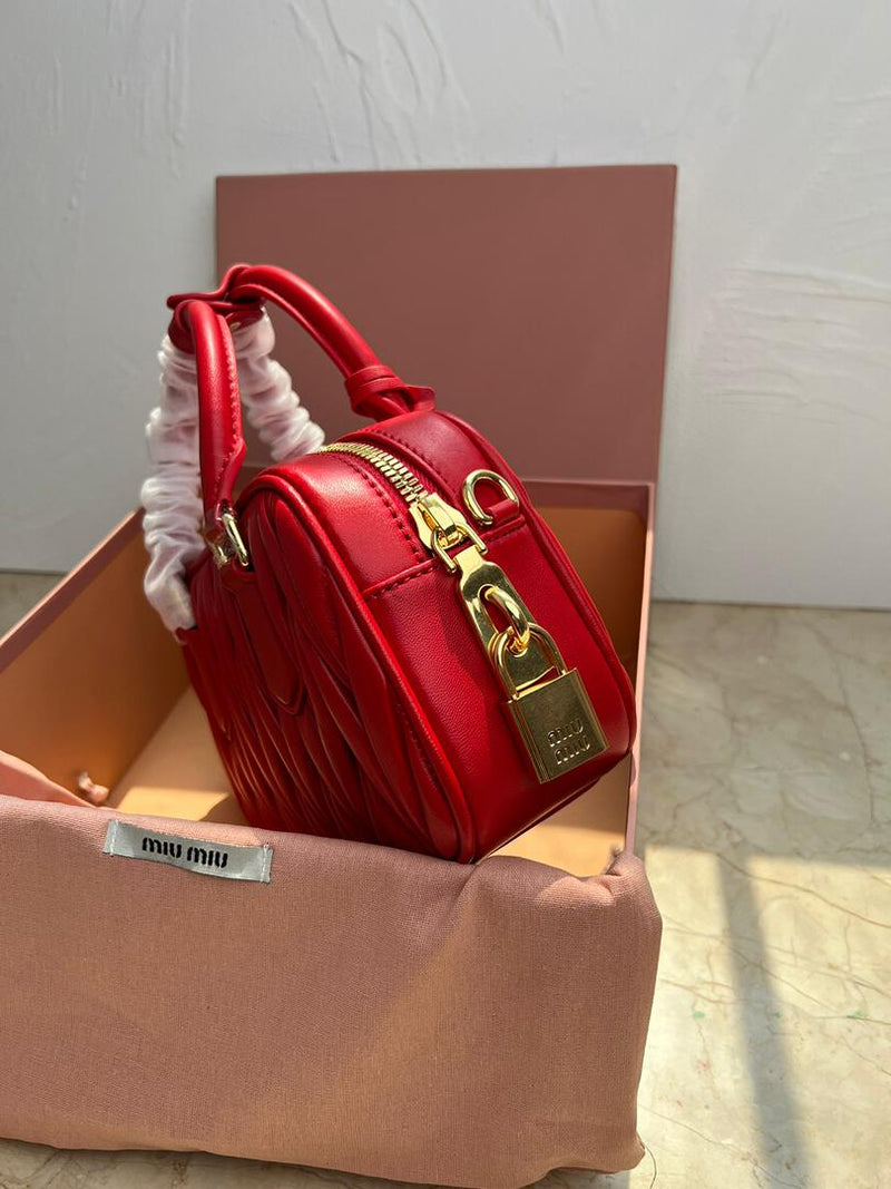 Bolsa Miu Miu Arcadie Mini Red