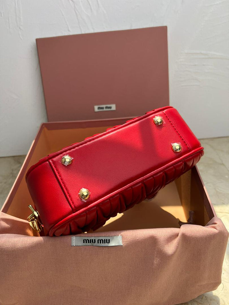 Bolsa Miu Miu Arcadie Mini Red