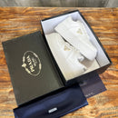 Prada Downtown  Bold  Leather  Sneakers  White