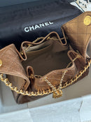 Bolsa Hobo Chanel 25 Bronze