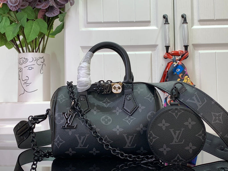 Lv Speedy Bandoulière 18 Black