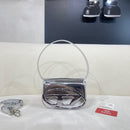 Diesel 1DR Shoulder Bag Nappa Leather prata