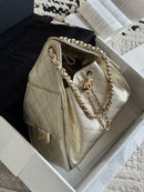 Bolsa Hobo  Chanel 25 Metalica