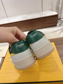 Fendi Match sneakers in black suede and white leathe