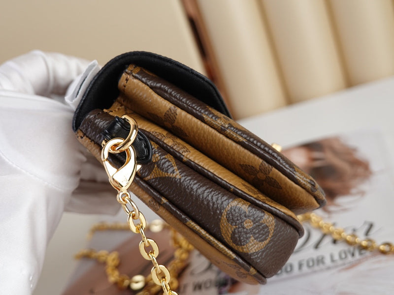 Micro Métis Reverse Canvas Brown