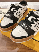 Fendi Match Black leather low-tops