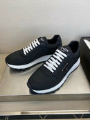 Prada PRAX 01 Sneakers Re-Nylon Brushed Leather Black White (Pronta entrega)