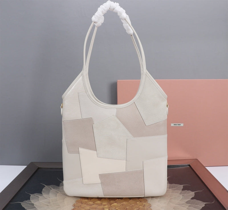 bolsa miu miu  leather patchwork bag