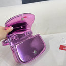 Diesel 1DR Shoulder Bag Nappa Leather metallic pink