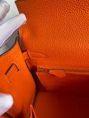 Bolsa Hermes Kelly Orange 25cm