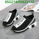 Dolce & Gabbana Sorrento Logo Slip On Black Grey White