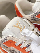 LV Trainer Damier White Orange