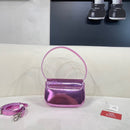 Diesel 1DR Shoulder Bag Nappa Leather metallic pink