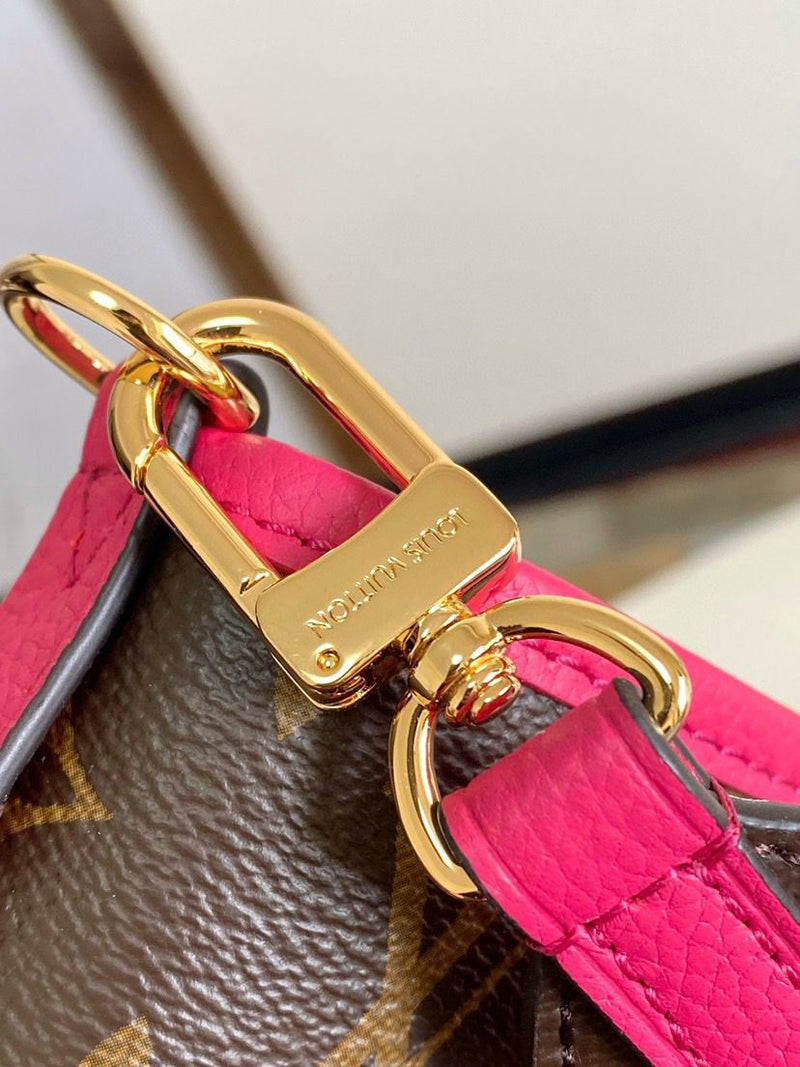 Lv Neverfull Bandoulière Inside Out MM Pondichery Pink