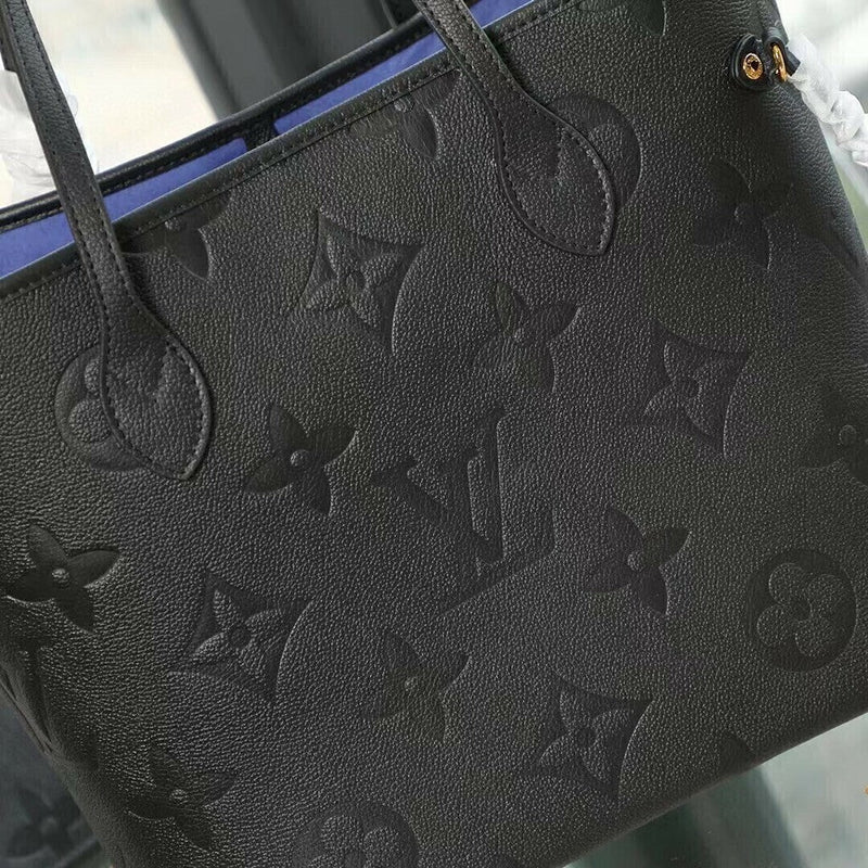 Lv Neverfull MM Empreinte Leather Black