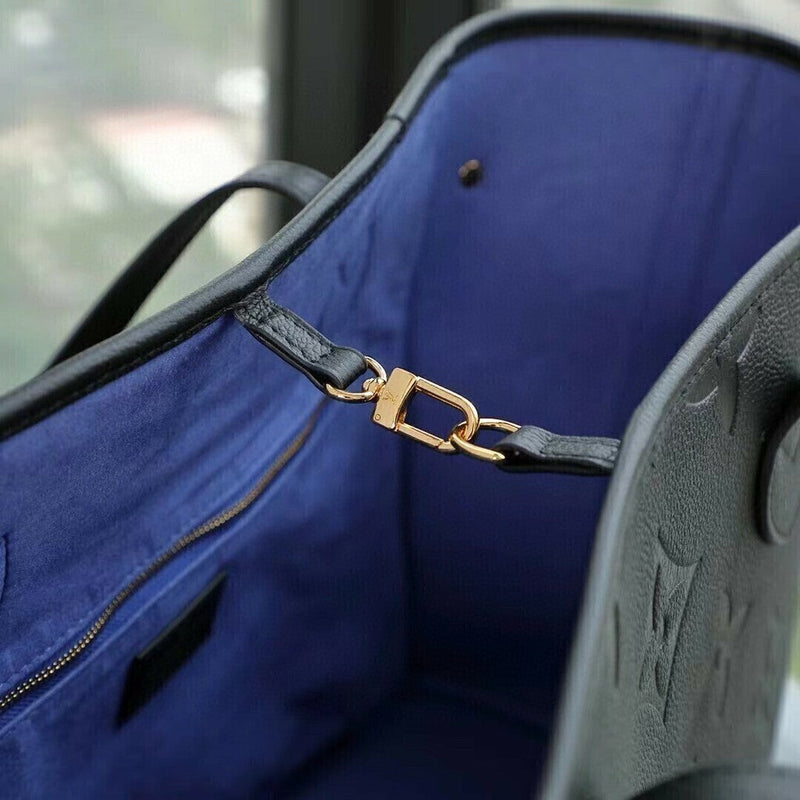 Lv Neverfull MM Empreinte Leather Black