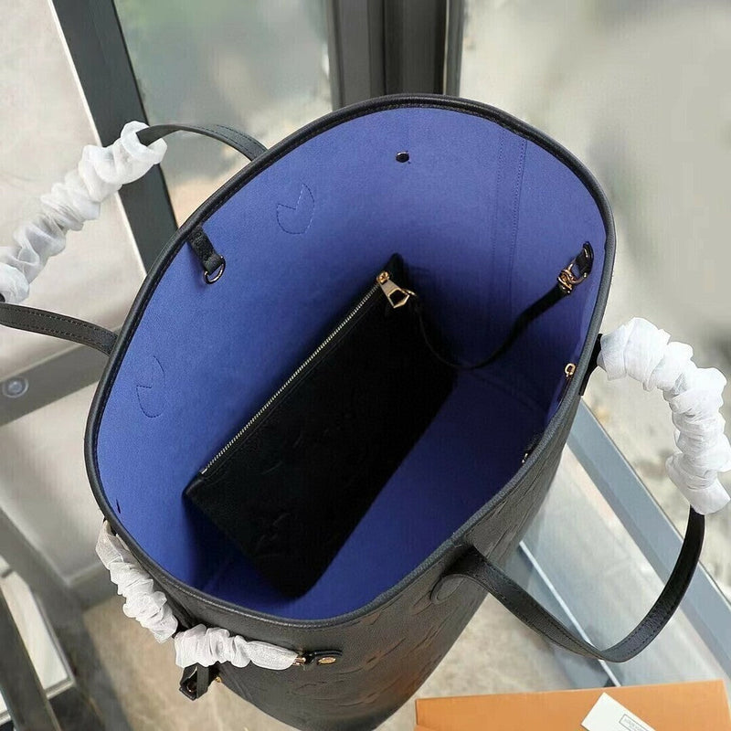 Lv Neverfull MM Empreinte Leather Black