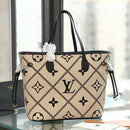 Lv Neverfull MM Monogram Empriente Cream/Black