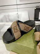 Chinelo Gucci Slipper Sandal Bege Monogram