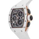 Cronógrafo interno Richard Mille RM 72-01 estilo de vida cerâmica branca-