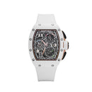 Cronógrafo interno Richard Mille RM 72-01 estilo de vida cerâmica branca-