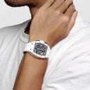 Cronógrafo interno Richard Mille RM 72-01 estilo de vida cerâmica branca-