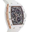 Cronógrafo interno Richard Mille RM 72-01 estilo de vida cerâmica branca-